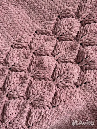 Плед детский вязаный ручная работа