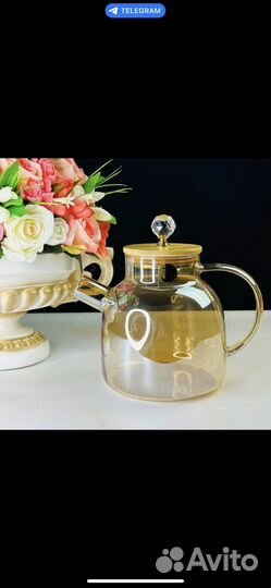 Чайник заварочный стеклянный