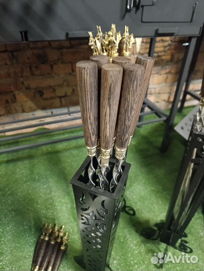 Шампура с деревянной ручкой