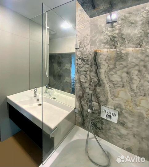 Перегородки из стекла в душевую