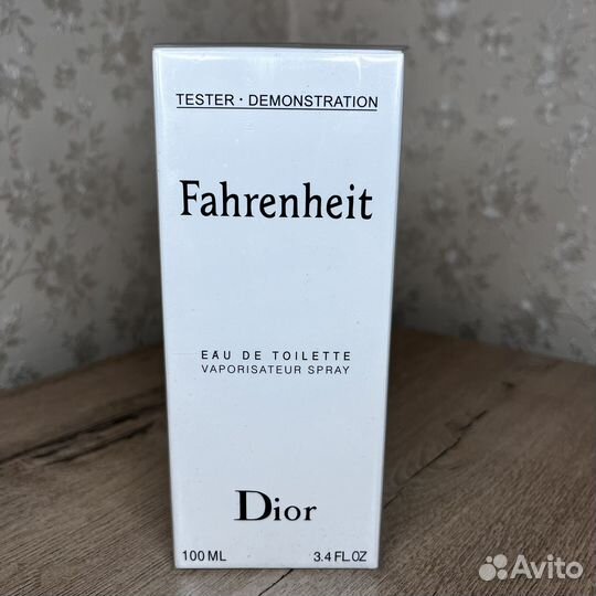 Dior fahrenheit eau de toilette 100ml Оригинал тес