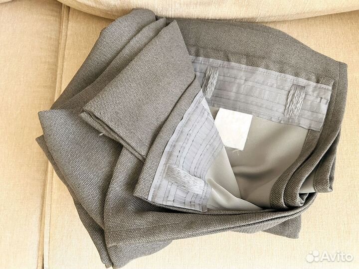 Гардины IKEA бу 145х300 (255) серые annakajsa