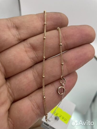 Золотой браслет 1.46 гр., р.18