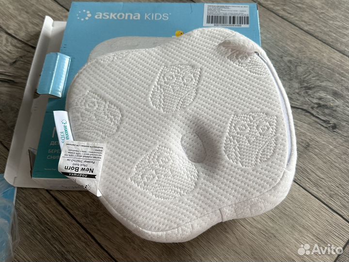 Детская ортопедическая подушка аскона 0+