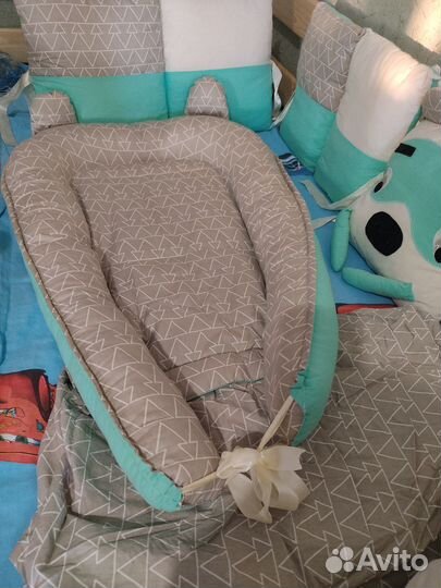 Бортики в кроватку с гнёздышком