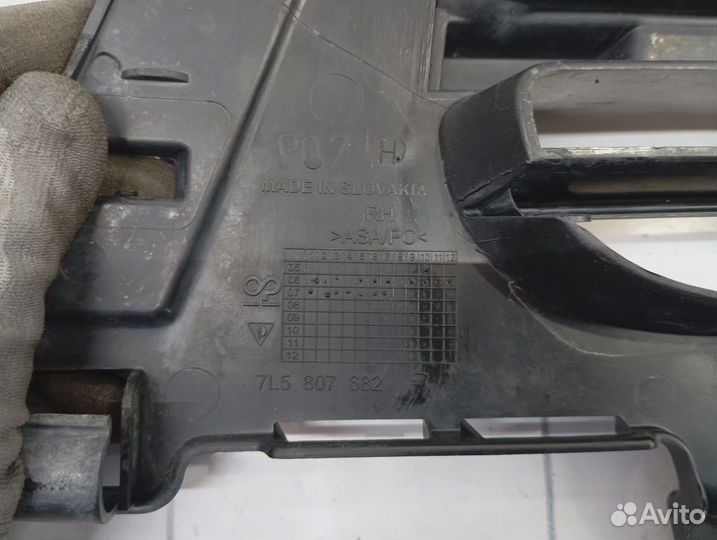 Решетка в бампер правая Porsche Cayenne (9PA) 955505682109B9