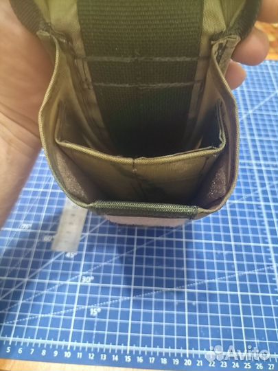 Подсумок для Ак закрытый на 2 магазина мох