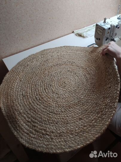 Коврик из берестяной косы