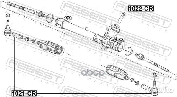 Тяга рулевая 1022CR Febest