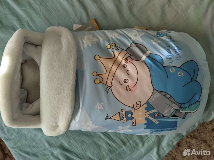 Конверт на выписку для мальчика зимний