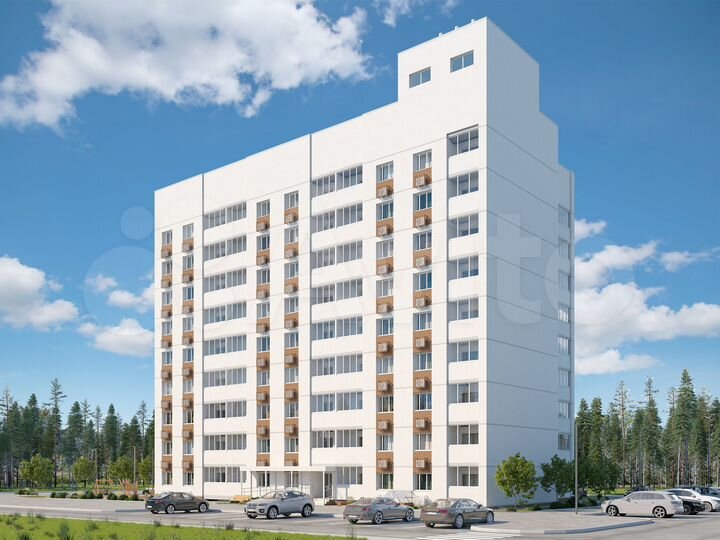 2-к. квартира, 60,1 м², 2/9 эт.