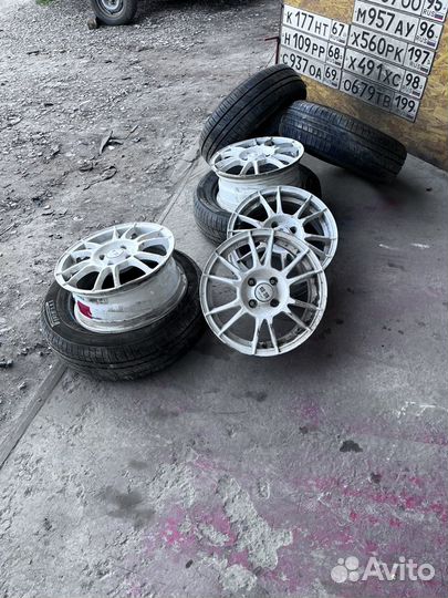 Литье диски r15 4x100 с резиной бу