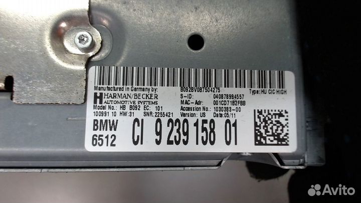 Магнитола BMW 5 F10, 2011