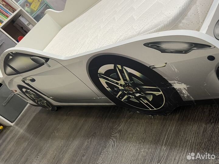 Кровать-машина с матрасом 70*160