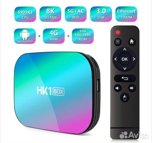 Новый ATV Box Vontar HK1 905x3 4-64 Ugoos