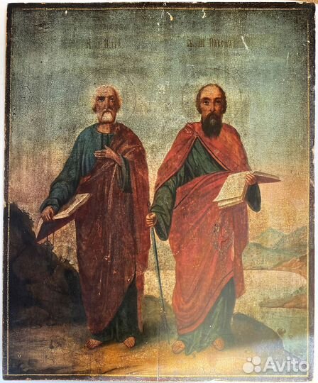 Икона Петр и Павел 18 век