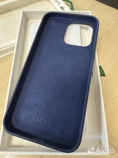 Lacoste Чехол для iPhone 15 Pro, силиконовый Liqui