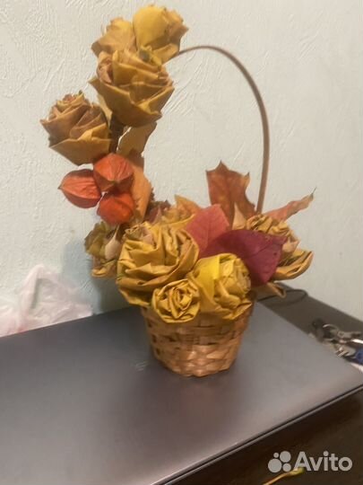 Корзина с цветами подарок учителю