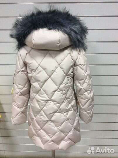 Зимнее пальто для девочки 122