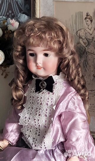 Парик для антикварной куклы