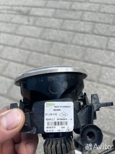 Противотуманные фары renault sandero 2