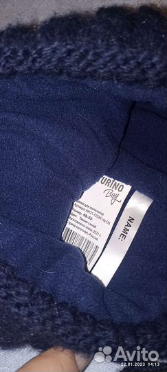 Шапка и варежки для мальчика 3-5 лет