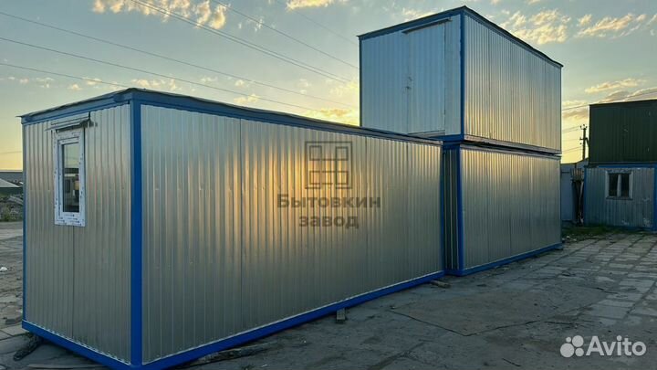 Блок контейнеры металлические. Вагончики для проживания