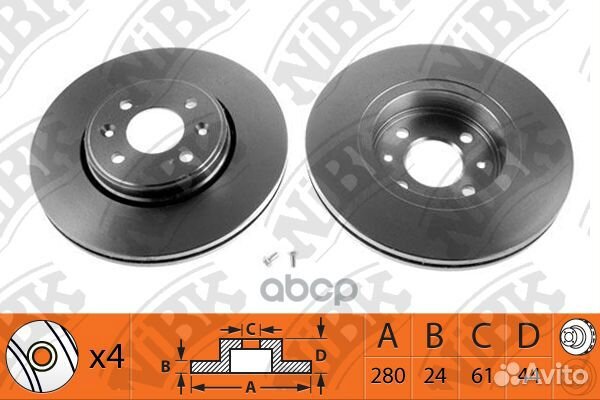 RN1126V Диск тормозной перед LCV renault
