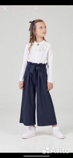 Брюки-кюлоты для девочки