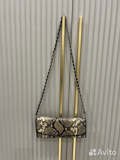 Сумка клатч натуральная кожа б/у