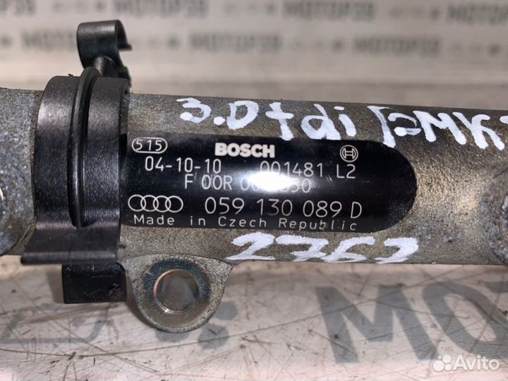 Топливная рейка Audi A6 3.0 TDI BMK 2006