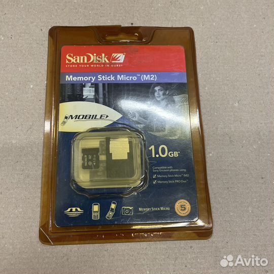 Флеш карта Memory Stick Micro (M2) Sandisk 1GB