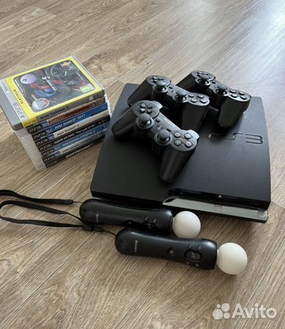 Sony Ps3 Playstation 3 Slim + 27 игр GTA 5