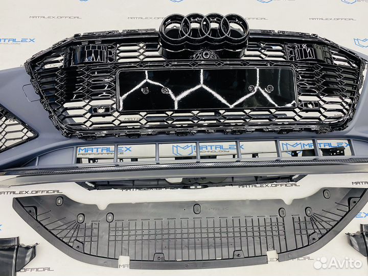 Передний бампер Audi A7 C8, RS стиль, в сборе