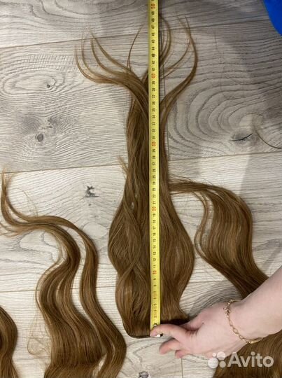 Волосы натуральные на заколках