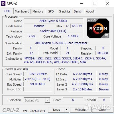 Ryzen 5 3500X / 16 Гб озу / GTX 1060 6 GB