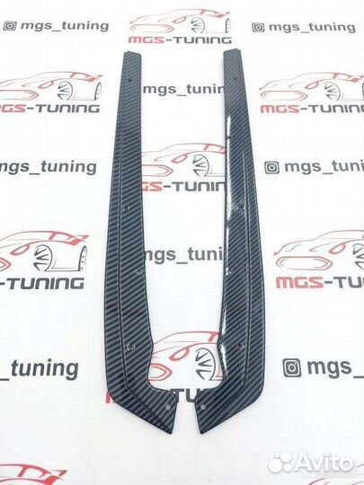 Сплиттеры в задний бампер под карбон бмв 5 G30
