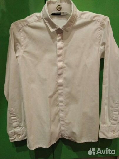 Костюм школьный + рубашка р. 128 и р. 140