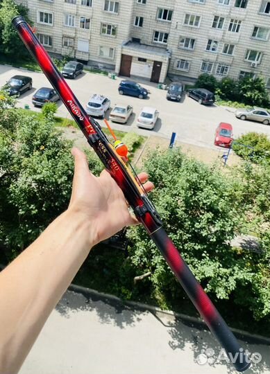 Удочка готовая 5,4м карбон новая