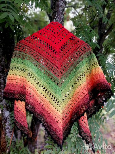 Вязанный платок