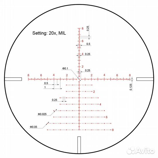 Прицел Vector Optics Continental X8 4-32x56 Tactic