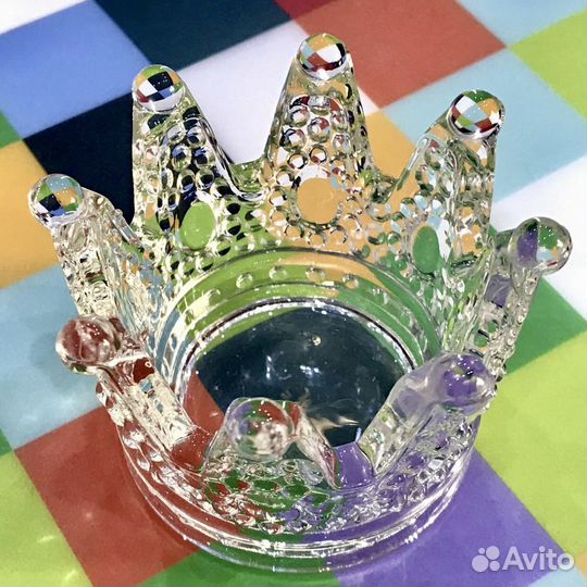 Пепельница корона 2в1 подсвечник и др