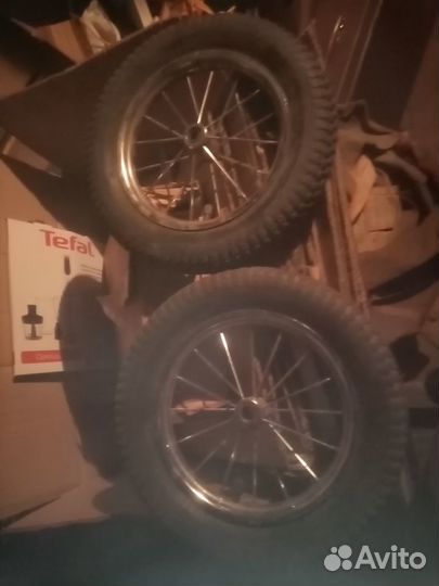 Колеса надувные с камерой для тележки или старого