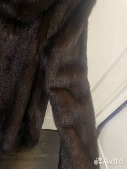 Шуба норковая с капюшоном 46 - 48 размер