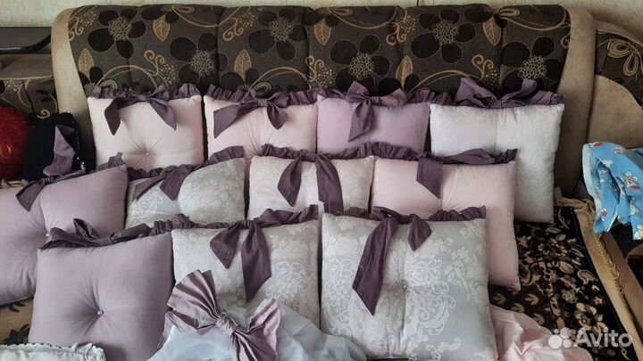 Бортики и балдахин в кроватку