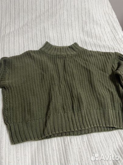 Свитер укороченный (хаки) H&M