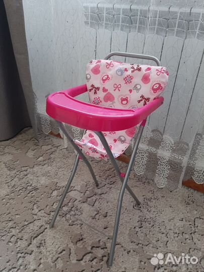 Стульчик для кормления кукольный