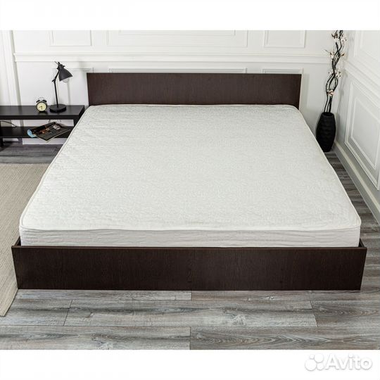 Кровать с матрасом 200х200 Марс венге