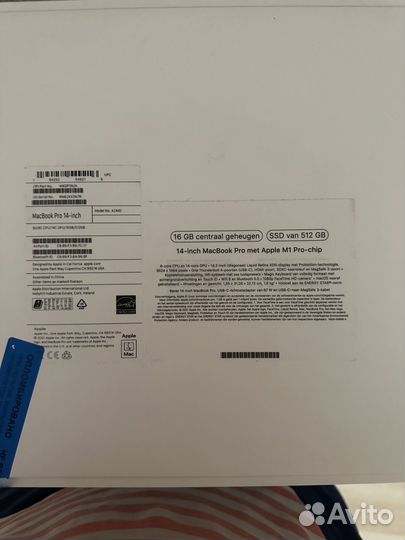 Ноутбук Apple MacBook Pro A2442, 14.2