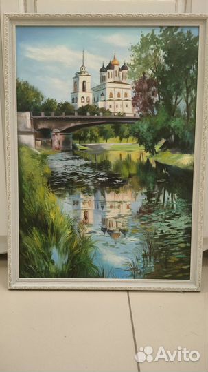 Картина маслом городской пейзаж